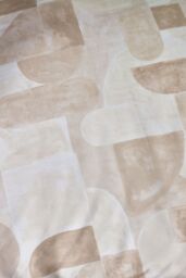 Catherine Lansfield 'Sloane Geo' Reversible Duvet Cover Set in Natural - Size: Double - thumbnail 4