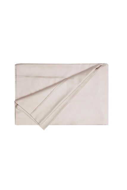 Belledorm Egyptian Cotton 200 Thread Count Flat Sheet in Beige - Size: Single - image 1