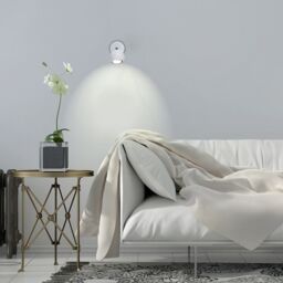 ValueLights Retro Eyeball Spotlight White Indoor Wall Spotlight - thumbnail 1