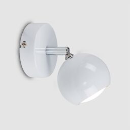 ValueLights Retro Eyeball Spotlight White Indoor Wall Spotlight - thumbnail 3