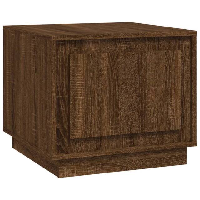 Berkfield Home Coffee Table Brown Oak 51x50x44 cm Engineered Wood - Size: 51 x 50 x 44 cm - image 1