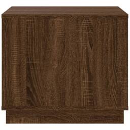 Berkfield Home Coffee Table Brown Oak 51x50x44 cm Engineered Wood - Size: 51 x 50 x 44 cm - thumbnail 7
