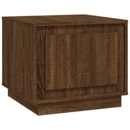 Berkfield Home Coffee Table Brown Oak 51x50x44 cm Engineered Wood - Size: 51 x 50 x 44 cm - thumbnail 1
