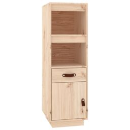 Berkfield Home Highboard 34x40x108, 5 cm Solid Wood Pine in Brown - thumbnail 2