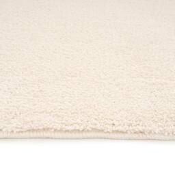 Kukoon Machine Washable Shaggy Rug Ivory Beige Fluffy Bedroom Carpet Mat in Off-White - Size: 80 cm x 150 cm - thumbnail 5