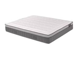 Vente-unique Mattress - 180 X 200 Cm - Hybrid 7-Zone Pocket Sprung & Memory Foam in White - Size: Double - thumbnail 2