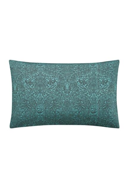 Morris & Co 'Honeysuckle & Tulip' Standard Pillowcase Pair in Teal - Size: Standard Pillow Case - image 1