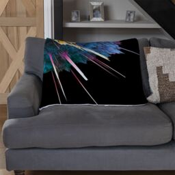 Benjamin Tate Design Colorful Explosion Isolated Blanket in Natural - Size: 120 cm x 150 cm - thumbnail 2