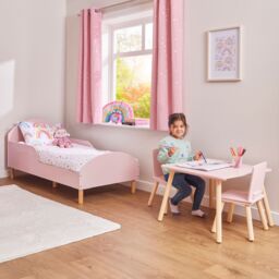 Liberty House Toys Kids Pink Toddler Bed in Dusty Pink - Size: Cot Bed - thumbnail 5