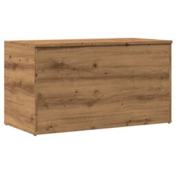 Berkfield Home Storage Chest Artisan Oak 84x42x46 cm Engineered Wood in Brown - Size: 84 x 42 x 46 cm - thumbnail 2