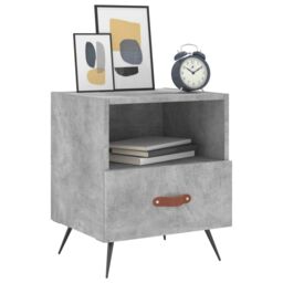 Berkfield Home Bedside Cabinets 2 pcs Concrete Grey 40x35x47.5 cm Engineered Wood - thumbnail 3