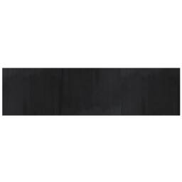 Berkfield Home Rug Rectangular Black 80x300 cm Bamboo - Size: Medium