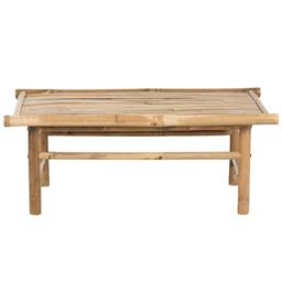 Wyld and Coco Bamboo Coffee Table 80 x 45 cm - Light Rustic Wood in Brown - thumbnail 4