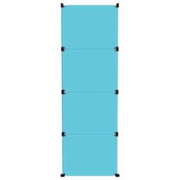 Berkfield Home Cube Storage Cabinet for Kids with 12 Cubes Blue PP - thumbnail 4