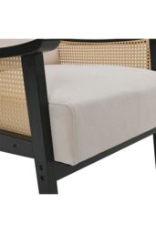 Living and Home Mid Century Rattan ArmChair in Beige - thumbnail 5
