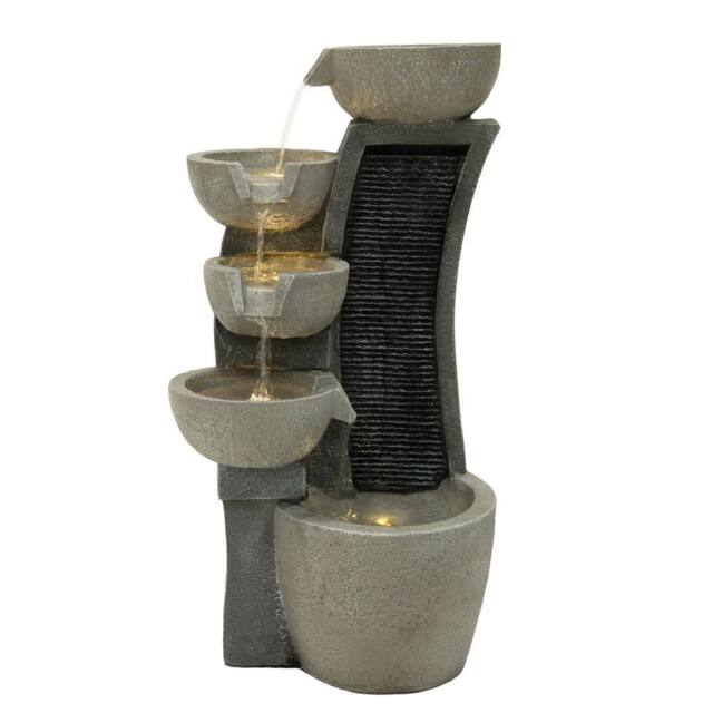 Monstershop Electric Water Feature - Sleek Streams in Grey - image 1