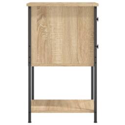 Berkfield Home Bedside Cabinets 2 pcs Sonoma Oak 32x42x70 cm Engineered Wood in Light Brown - Size: 32 x 42 x 70 cm - thumbnail 8
