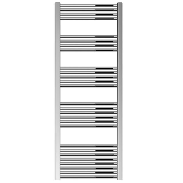 Balterley Straight Heated Towel Rail Radiator, 602W, 600 x 1800mm, Chrome in Silver