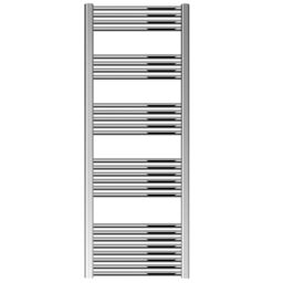 Balterley Straight Heated Towel Rail Radiator, 602W, 600 x 1800mm, Chrome in Silver - thumbnail 1