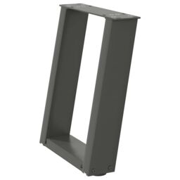 Berkfield Home Coffee Table Legs U-Shaped 2 pcs Anthracite 28x(42-43) cm Steel in Black - thumbnail 4
