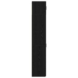 Berkfield Home Slim Storage Cabinet Black Oak 30x42.5x225 cm Engineered Wood - thumbnail 8