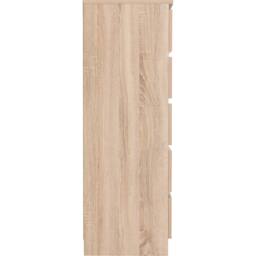 Seconique Malvern 5 Drawer Narrow Chest - Sonoma Oak in Light Oak - thumbnail 6