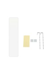 Living and Home White Rounded Rectangular Metal Frame Door/Wall Mount Mirror for Hallway, Bedroom & Bathroom, 28cm W x 118cm H - thumbnail 4