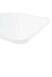Living and Home White Rounded Rectangular Metal Frame Door/Wall Mount Mirror for Hallway, Bedroom & Bathroom, 28cm W x 118cm H - thumbnail 6