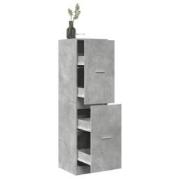 Berkfield Home Apothecary Cabinet¬†Concrete Grey 40x41x144.5 cm Engineered Wood - thumbnail 2