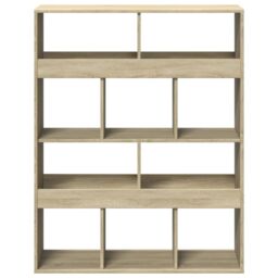 Berkfield Home Bookcase Sonoma Oak 100x33x125.5 cm Engineered Wood in Brown - thumbnail 4