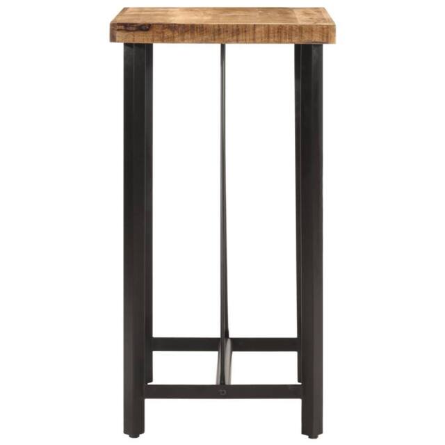 Berkfield Home Beautiful Bar Table 55x55x107 cm Solid Wood Mango & Iron in Brown - Size: 55 x 55 x 107 cm - image 1
