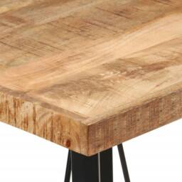 Berkfield Home Beautiful Bar Table 55x55x107 cm Solid Wood Mango & Iron in Brown - Size: 55 x 55 x 107 cm - thumbnail 5