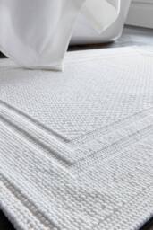 CHRISTY 'Fina' Luxury Heavyweight Woven Bath Mat in White - thumbnail 3