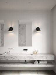 Nordlux Modern Indoor Wall Light Black Metal GU10 Brown & Black Strap - No, IP20 - thumbnail 4