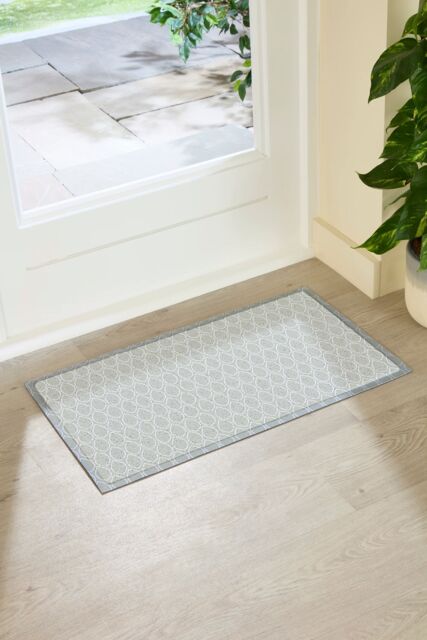 Artsy Mats Teardrop Sage Green Indoor Outdoor Doormat (70 x 40cm) in Beige - Size: 40 cm x 70 cm - image 1