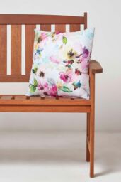 Homescapes Luxury Waterproof Multicolour Flowers Outdoor Cushion 45 x 45 cm, Set of 2 - Size: 45 cm x 45 cm - thumbnail 3