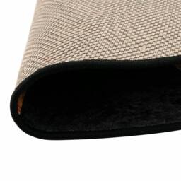 Berkfield Home Rug Washable Black & Gold Ã˜ 120 cm Anti Slip - Size: 100 cm diameter - thumbnail 1