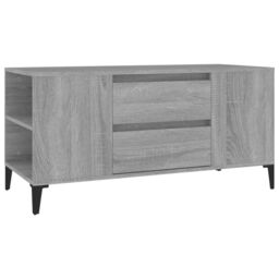 Berkfield Home TV Cabinet Grey Sonoma 102x44.5x50 cm Engineered Wood - thumbnail 2
