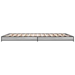 Berkfield Home Bed Frame without Mattress Grey Sonoma 120x200 cm - Size: Small Double - thumbnail 5