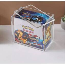NESTLUNE TCG Booster Box Premium Acrylic Display Case in Clear - thumbnail 3