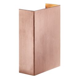 Nordlux Modern Outdoor Wall Light Brown Copper Intergrated LED Coastal/Marine Safe - Mains Powered, IP54 - thumbnail 1
