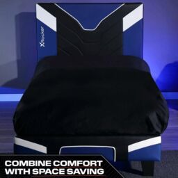 X Rocker Cerberus Gaming Bed for Kids & Teens, Upholstered Leather in Blue - Size: Double - thumbnail 5