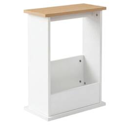 Levede Side Table Slim Storage Magazine Rack Sofa End Table Small Space in Natural