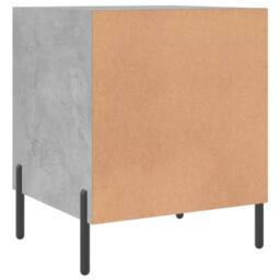Berkfield Home Modern Bedside Cabinet Concrete Grey 40x40x50 cm Engineered Wood - Size: 40 x 40 x 50 cm - thumbnail 8