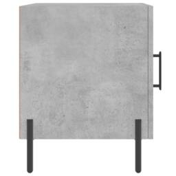 Berkfield Home Modern Bedside Cabinet Concrete Grey 40x40x50 cm Engineered Wood - Size: 40 x 40 x 50 cm - thumbnail 7