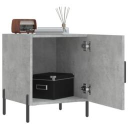 Berkfield Home Modern Bedside Cabinet Concrete Grey 40x40x50 cm Engineered Wood - Size: 40 x 40 x 50 cm - thumbnail 1