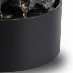 Spector Water Feature Indoor Fountains Rotating Glass Ball LED Light Resin in Grey - thumbnail 7