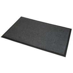 JVL Commodore Barrier Mat, 120x170cm, Grey/Black in Dark Grey - Size: 120 cm x 170 cm - thumbnail 1