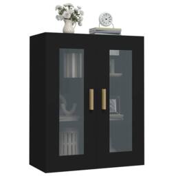 Berkfield Home Hanging Wall Cabinet Black 69.5x34x90 cm - thumbnail 6