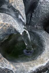 Garden Sanctuary Tabletop Waterfall Fountain with LED Lighting in Grey - thumbnail 5